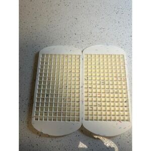 Set of 2 Silicone Mini Ice Cube Trays White Confetti Speckled Tiny Square Cubes